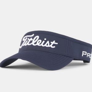Titleist Tour Perormance Golf Visor Hat Cap - Navy Blue / White